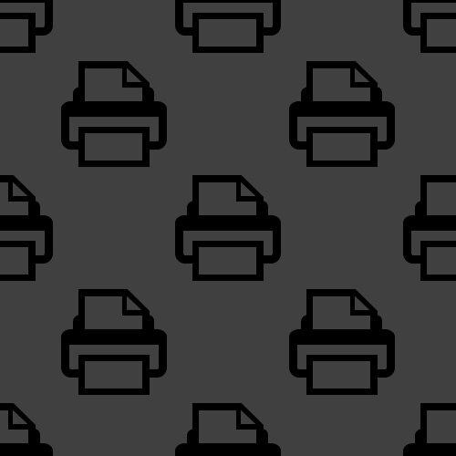 Printer web icon flat design seamless pattern – Royalty-Free Vector ...
