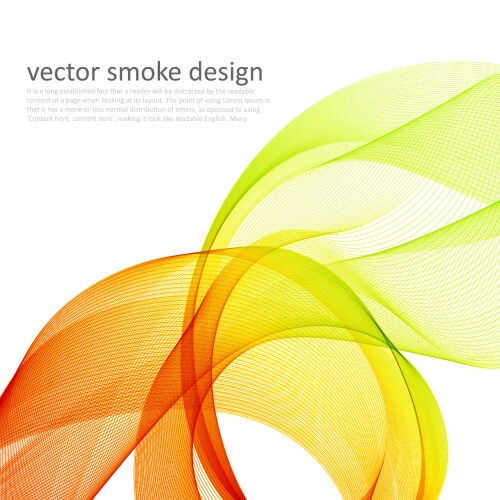 Abstract transparent green wave background Vector Image