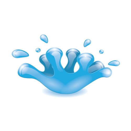 Water Splash Effect Vector Image