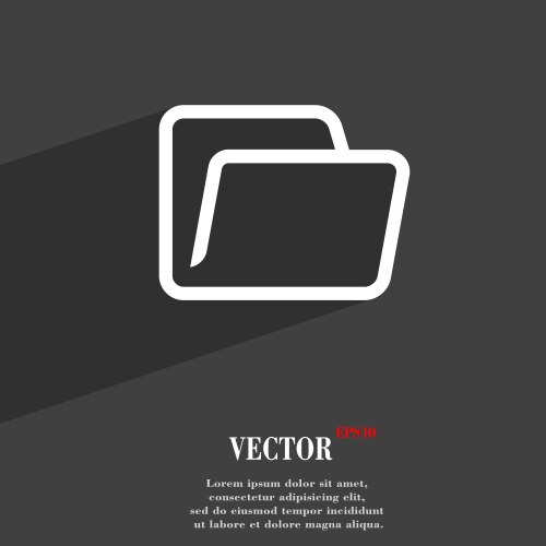 Folder icon symbol flat modern web design – Royalty-Free Vector ...