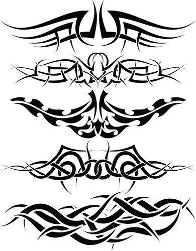Tribal tattoo set Royalty Free Vector Image - VectorStock