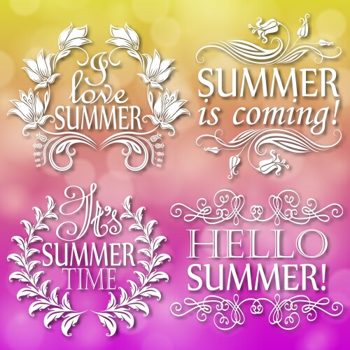 Typographic design with text Vector Image