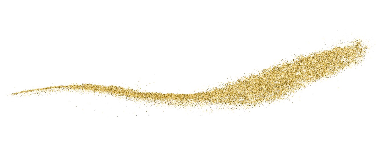 Gold glitter texture vector image