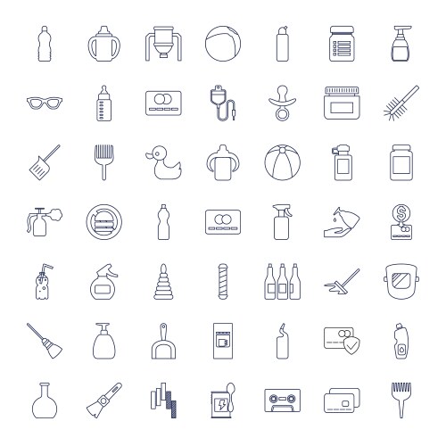 22 plastic icons (36847076) – Free Vector | VectorStock