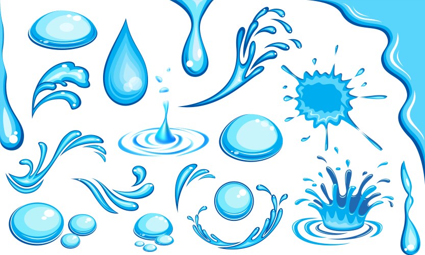 Water drop cartoon Royalty Free Vector Image - VectorStock