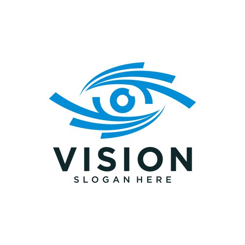 abstract vision logo image vector image