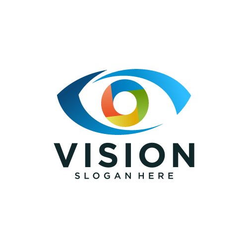 Abstract vision logo image vector image