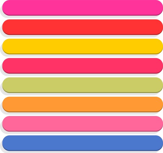 Flat blank icon empty internet color button Vector Image