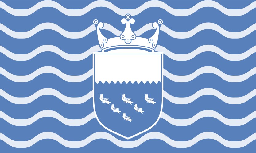 West sussex county council flag vector image