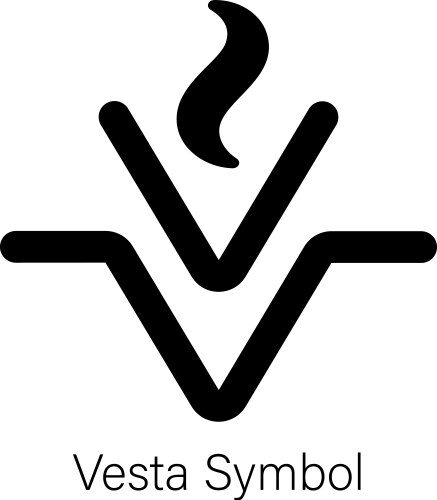 Vesta symbol Vector Image