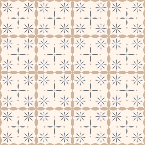 Seamless ornamental geometric pattern tile vector image