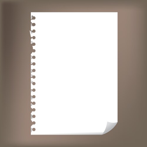 Notepad on transparent background Royalty Free Vector Image