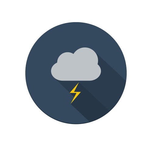 Thunderstorm cloud hand drawn Royalty Free Vector Image