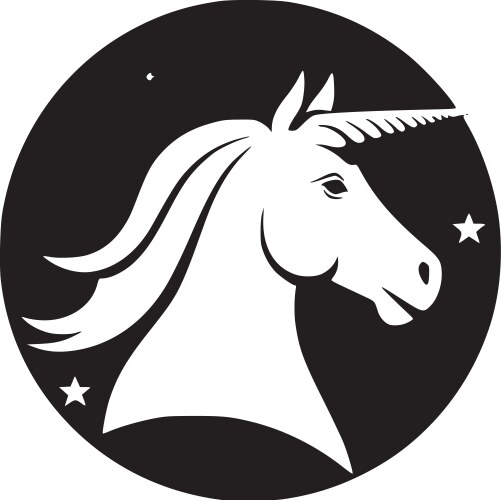 Beast black and white Royalty Free Vector Image