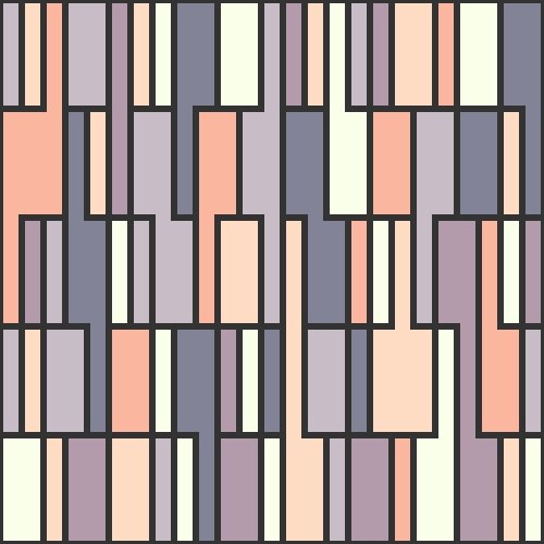Seamless pattern of vertical lines color design vector image