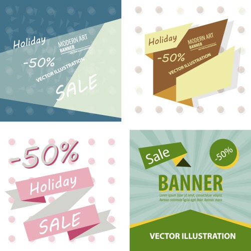 big sale banner with ribbon vector image