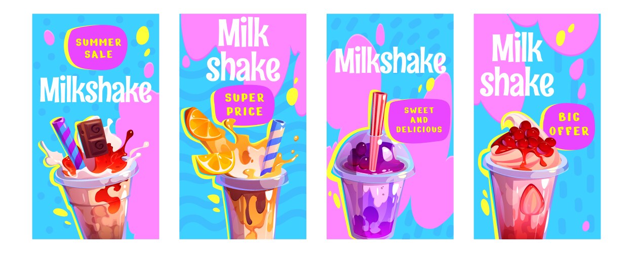Cartoon Milkshake Vector Images (over 5,200)