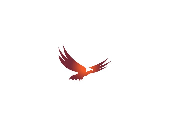 Eagle wings logo design image Royalty Free Vector Image