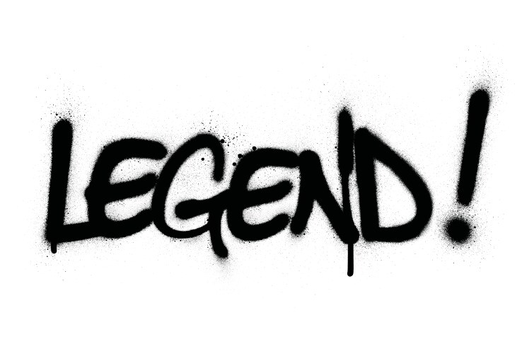 Spray-Painted Word Art - Graffiti Style Vector Image