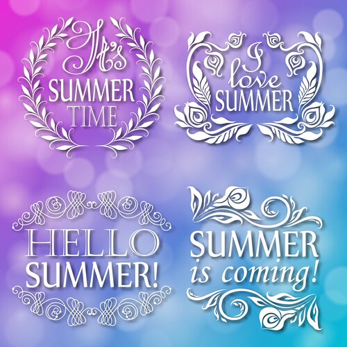 Typographic design with text Vector Image