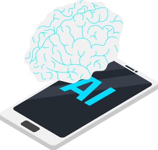 Artificial intelligence processor Royalty Free Vector Image