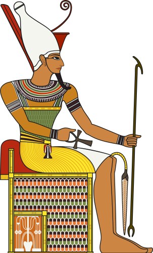 Ancient egypt pharaoh sarcophagus Royalty Free Vector Image