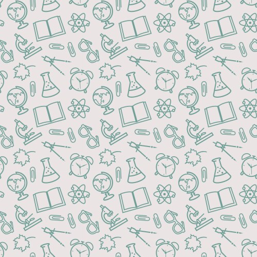 School pattern Royalty Free Vector Image - VectorStock