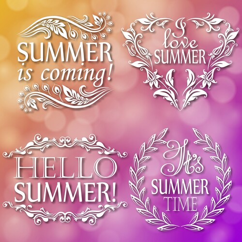 Typographic design with text Vector Image