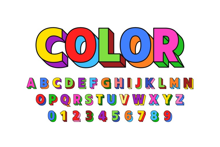 Colorful Alphabet Vector Images (over 240,000)