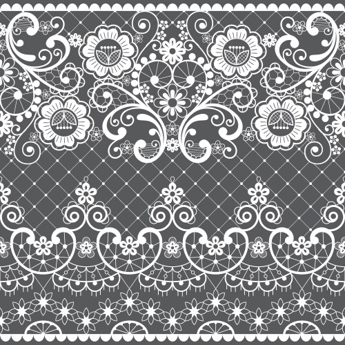 french lace seamless textile print vector image