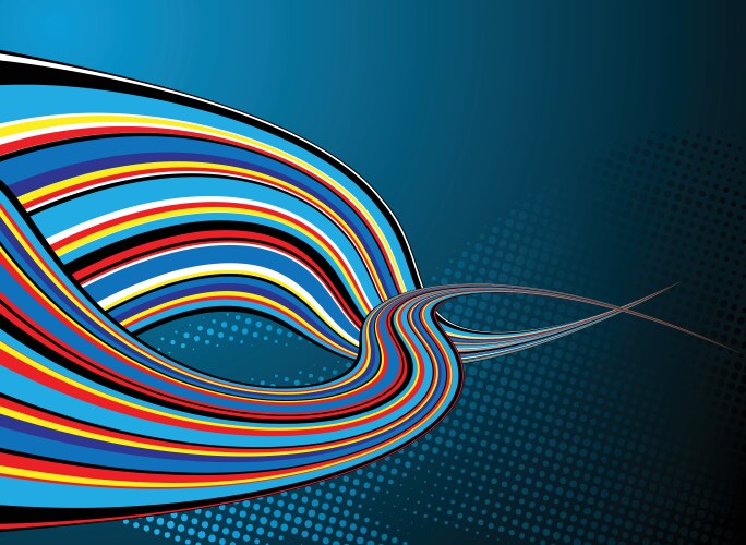 Rainbow ribbons Royalty Free Vector Image - VectorStock