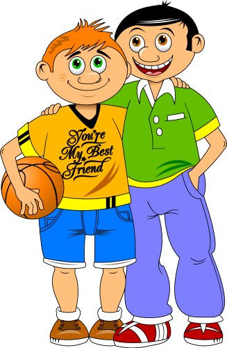 Two Male Friends Vector Images (over 8,000)