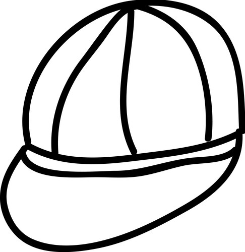 Cap drawing isolated icon design Vector Image