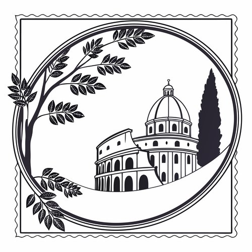 Minimal Oval Border Set Vector Image