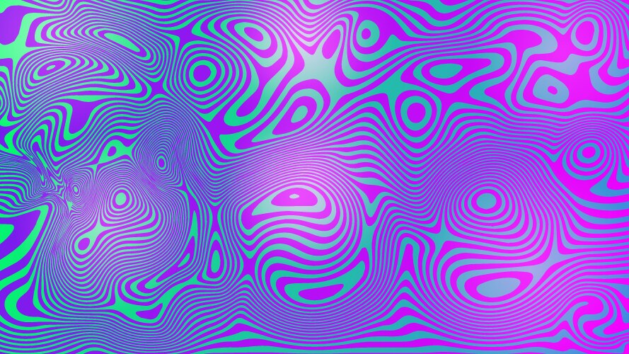 abstract background with psychedelic swirl lines vector image