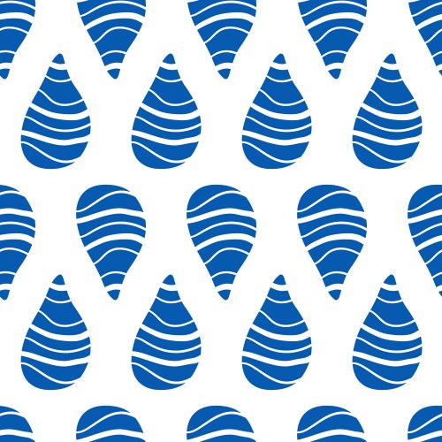 Abstract water drop shapes seamless pattern Vector Image