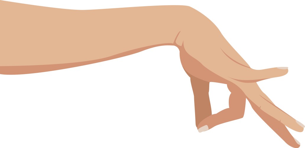 Hand picking something okay gesture Vector Image