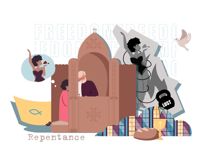Jesus christ color composition Royalty Free Vector Image