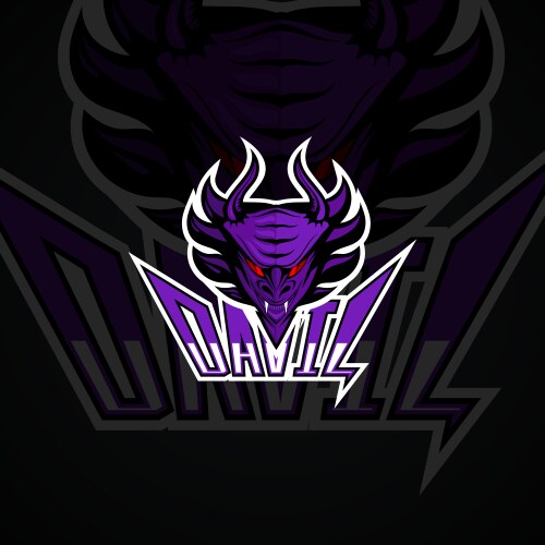 Devil logo high resolution image Vector Image