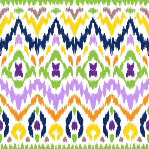 Ikat seamless pattern Royalty Free Vector Image