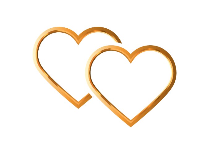 Watercolor heart family symbol Royalty Free Vector Image
