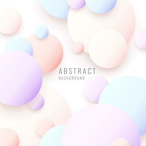 Modern abstract background template with circles vector image