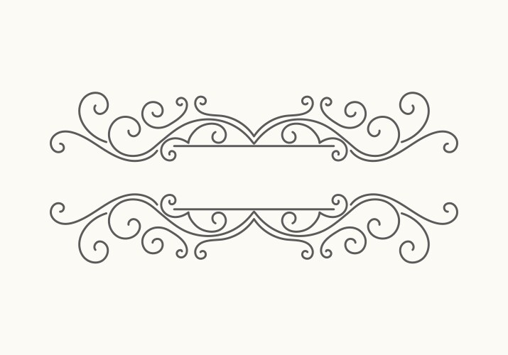 hand drawn decorative border vector image