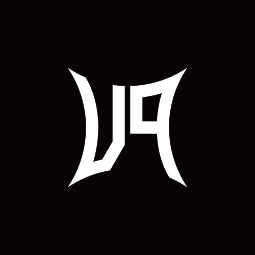 Vp monogram logo with sharped shape design Vector Image