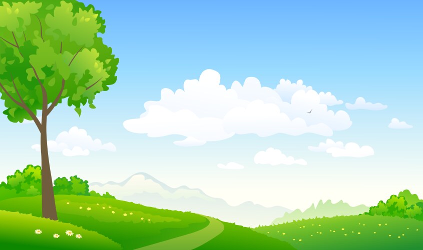A green forest Royalty Free Vector Image - VectorStock