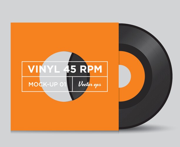 vinyl 45 rpm mockup 01 vector