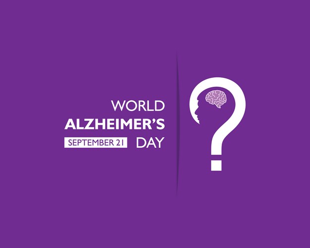 World Alzheimer's Day - September 21 Vector Image