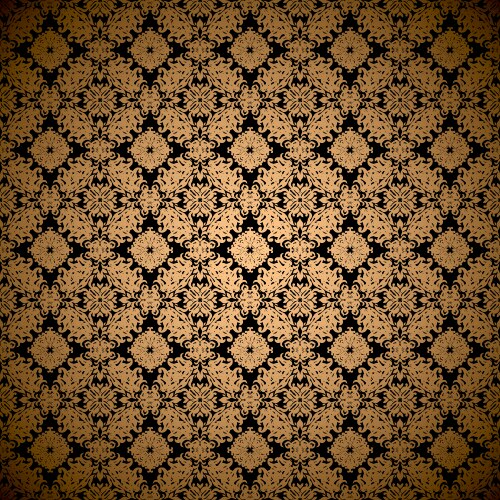 Gold leaf wallpaper vector image