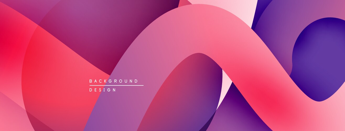 Abstract gradients overlap creating dynamic vector image