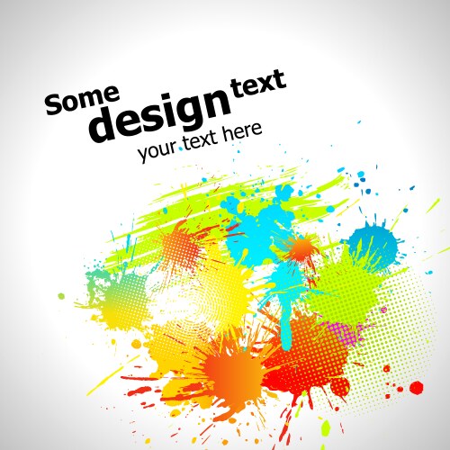 Cmyk paint splat Royalty Free Vector Image - VectorStock
